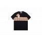 Burberry Check Panel T-Shirt (Black)
