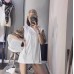 Burberry Check Sleeve T-Shirt (White)