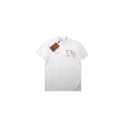 Burberry Embroidered Knight Polo - White