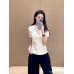 Burberry White T-Shirt with Knight Graphic