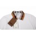 Burberry Check Collar Polo - White