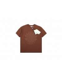Burberry T-shirt with Checkered Crest
