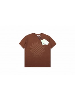 Burberry T-shirt with Checkered Crest