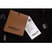 BURBERRY CHECK HOOD COTTON HOODIE BLACK