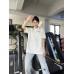 Burberry Striped Collar White Polo Shirt