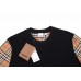 Burberry Check Sleeve T-Shirt (Black)