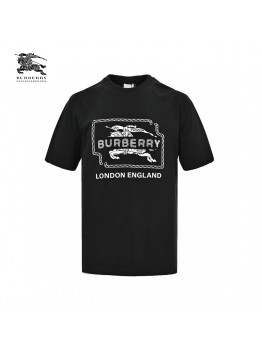 Burberry London England Black Graphic T-Shirt