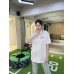Burberry Striped Collar White Polo Shirt