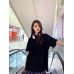 Burberry Striped Collar Black Polo Shirt