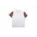 Burberry Check Sleeve T-Shirt (White)