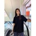 Burberry Striped Collar Black Polo Shirt