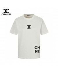 Chanel Double C Logo T-Shirt (White)