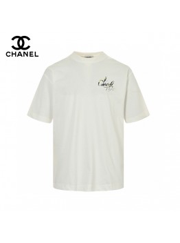 Chanel Signature Logo White T-Shirt
