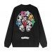 CHROME HEARTS COLORED CROSS HORSE SHOE LOGO SWEATSHIRT BLACK