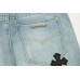 CHROME HEARTS SEX EMBROIDERED JEANS BLUE