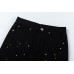 CHROME HEARTS PAINT DRIP YELLOW CROSS PATCH JEANS BLACK