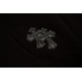CHROME HEARTS BLACK CROSS PATCH HOODIE BLACK