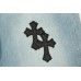 CHROME HEARTS SEX EMBROIDERED JEANS BLUE
