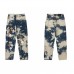 CHROME HEARTS TIE DYE WHITE ORANGE CROSS PATCH JEANS