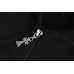 CHROME HEARTS ASYMMETRICAL ZIP HOODIE BLACK