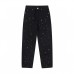 CHROME HEARTS PAINT DRIP YELLOW CROSS PATCH JEANS BLACK
