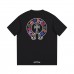 CHROME HEARTS MULTICOLOR HORSE SHOE LOGO T-SHIRT BLACK