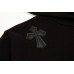CHROME HEARTS BLACK CROSS PATCH HOODIE BLACK