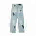 CHROME HEARTS SEX EMBROIDERED JEANS BLUE