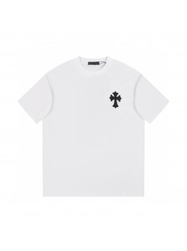 CHROME HEARTS BLACK CROSS T-SHIRT WHITE