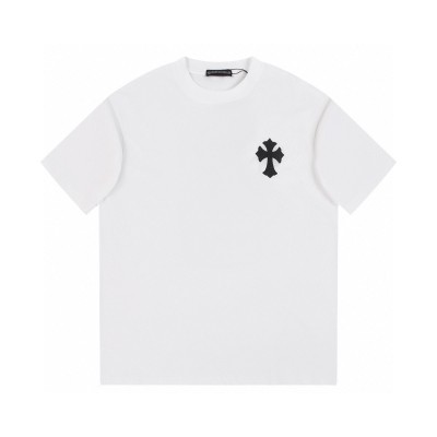 CHROME HEARTS BLACK CROSS T-SHIRT WHITE