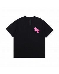 CHROME HEARTS HORSE SHOE LOGO T-SHIRT BLACK PINK