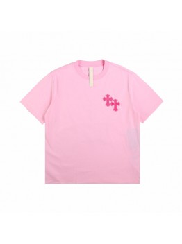 CHROME HEARTS HORSE SHOE LOGO T-SHIRT PINK