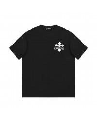 CHROME HEARTS WHITE DOUBLE CROSS T-SHIRT BLACK