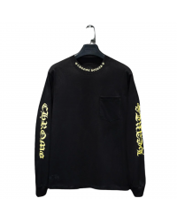CHROME HEARTS YELLOW COLLAR LONGSLEEVE BLACK