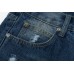 CHROME HEARTS BLACK CROSS PATCH JEANS DENIM