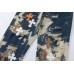 CHROME HEARTS TIE DYE WHITE ORANGE CROSS PATCH JEANS