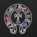 CHROME HEARTS MULTICOLOR HORSE SHOE LOGO T-SHIRT BLACK