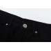 CHROME HEARTS PAINT DRIP YELLOW CROSS PATCH JEANS BLACK