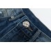 CHROME HEARTS BLACK CROSS PATCH JEANS DENIM
