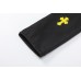 CHROME HEARTS YELLOW CROSS PATCH JEANS BLACK