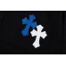 CHROME HEARTS BLUE CROSS PATCH JEANS BLACK