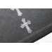 CHROME HEARTS CROSS PATCH T-SHIRT WASHED GREY