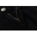 CHROME HEARTS PAINT DRIP YELLOW CROSS PATCH JEANS BLACK