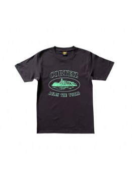 CORTEIZ OG ALCATRAZ TEE BLACK GREEN