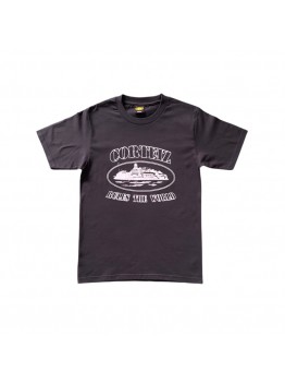 CORTEIZ OG ALCATRAZ TEE BLACK WHITE
