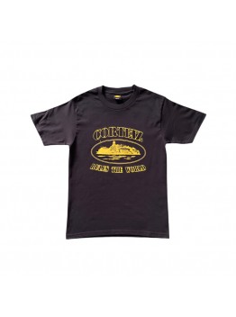CORTEIZ OG ALCATRAZ TEE BLACK YELLOW