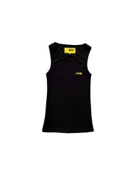 CORTEIZ WAFFLE TANK TOP BLACK