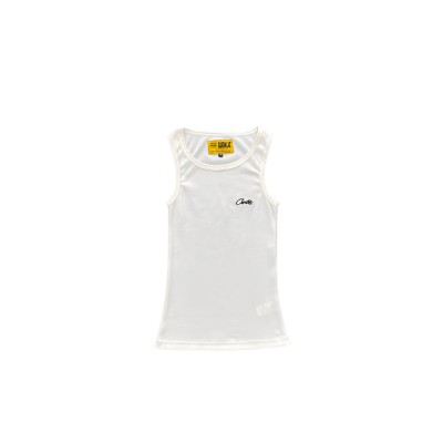 CORTEIZ WAFFLE TANK TOP WHITE