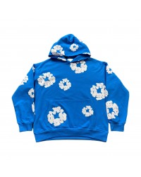DENIM TEARS COTTON WREATH HOODIE AZURE BLUE