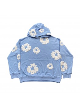 DENIM TEARS COTTON WREATH HOODIE BABY BLUE
